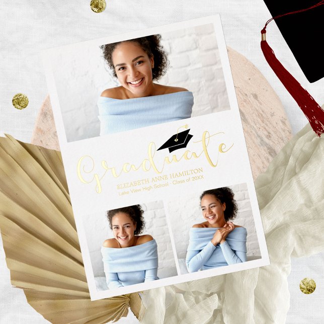 Faire-part d'annonce de remise de diplôme en colla (Créateur téléchargé)
