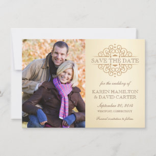 Faire-part d'annonce de sauvegarde de date de mari