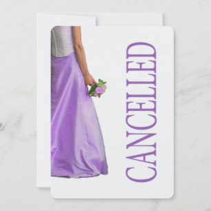 faire-part d'annulation du mariage