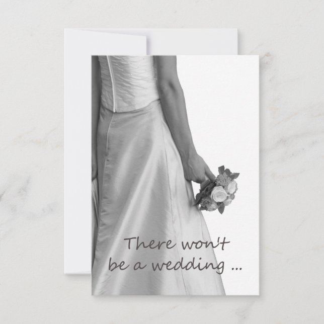 faire-part d'annulation du mariage (Devant)