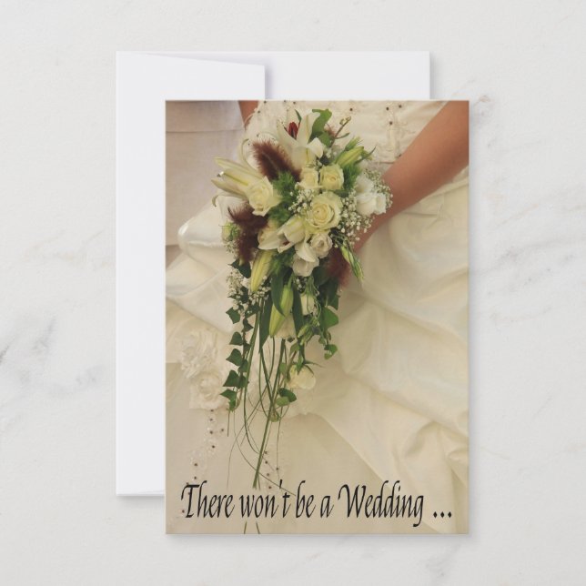 faire-part d'annulation du mariage (Devant)