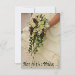 faire-part d'annulation du mariage