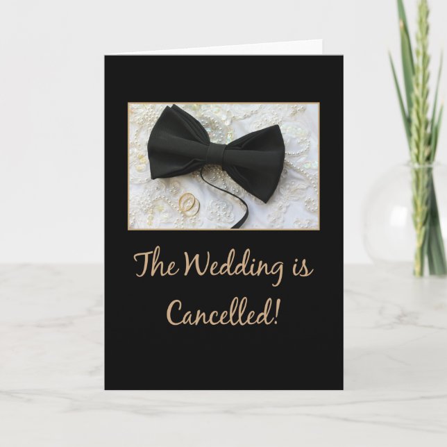 faire-part d'annulation du mariage (Devant)