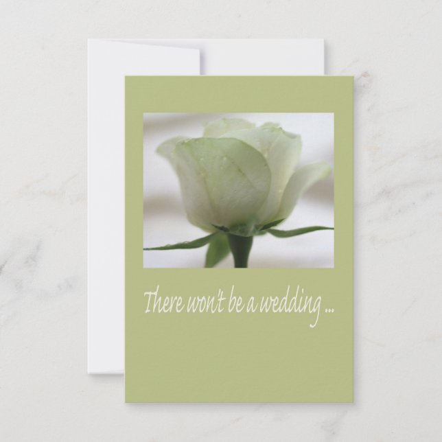 faire-part d'annulation du mariage (Devant)