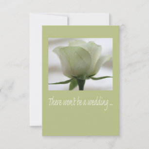 faire-part d'annulation du mariage