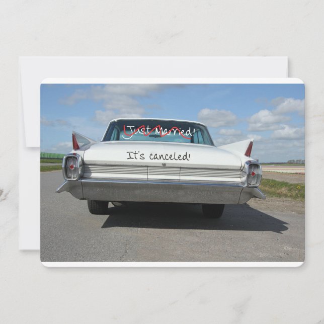 faire-part d'annulation du mariage (Devant)