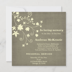 Faire-part Dans la mémoire aimante