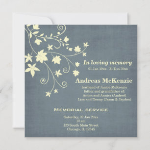 Faire-part Dans la mémoire aimante