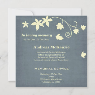 Faire-part Dans la mémoire aimante