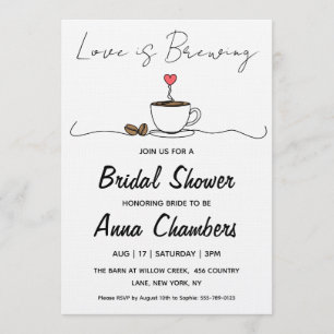 faire-part de babille mariage love is brewing