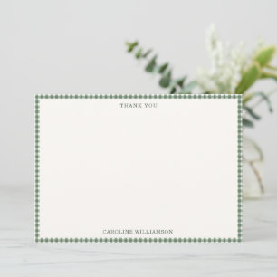 Faire-part de Baby Shower à carreaux Gingham Vert
