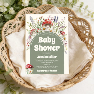 Faire-part de Baby Shower à l'aquarelle de champig