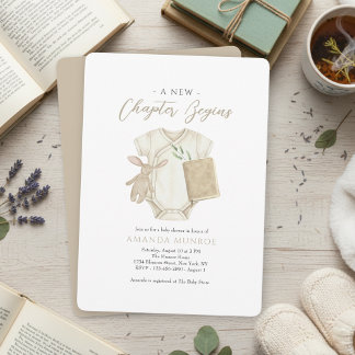 Faire-part de Baby Shower à l'aquarelle Un nouveau