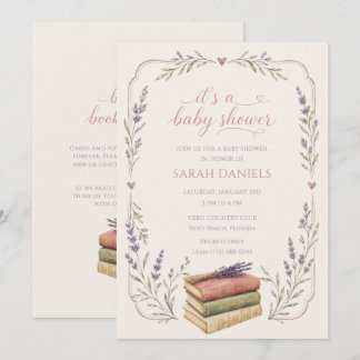 Faire-part de Baby Shower « Apportez un livre pour
