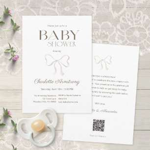 Faire-part de Baby Shower Arc-en-Couleurs Aquarell