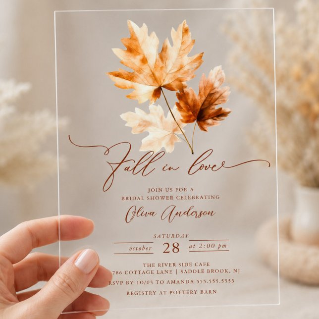Faire-part de Baby Shower Automnal de Mariage (Créateur téléchargé)