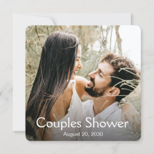 Faire-part de Baby Shower avec Photo Moderne pour