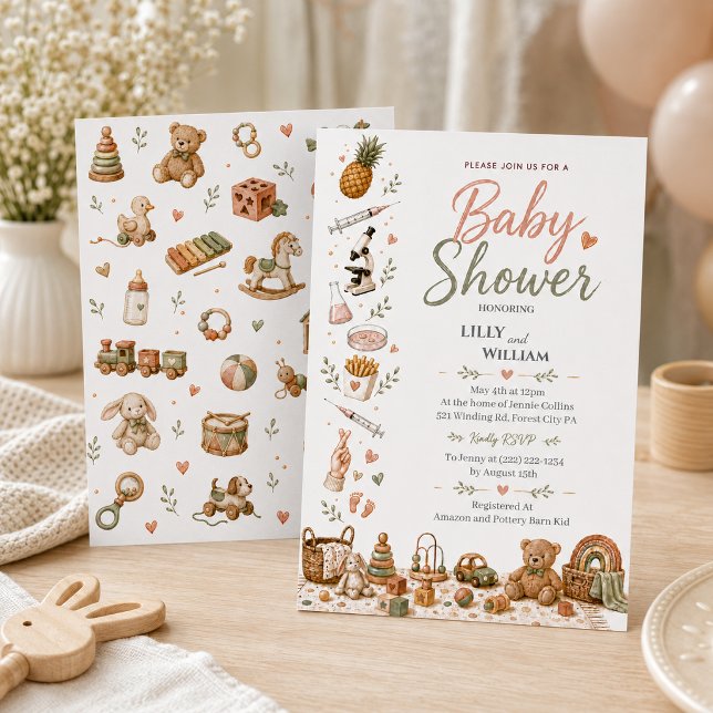 Faire-part de Baby Shower Boho pour un parcours de (Créateur téléchargé)