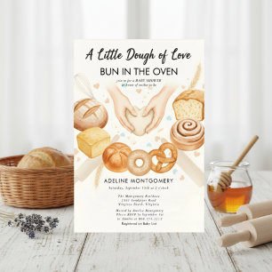 Faire-part de Baby Shower Boulangerie Bun in the O