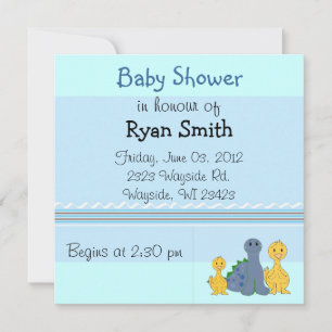 Faire-part de Baby Shower Canards Fantaisistes et