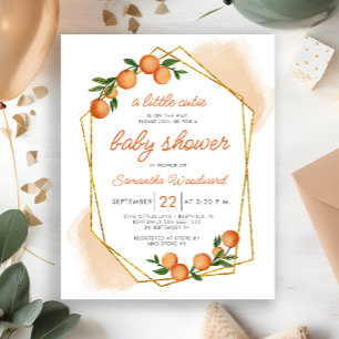 Faire-part de Baby Shower Citron Mignon Pas Cher