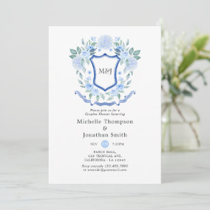 Faire-part de Baby Shower Couple avec Monogramme F