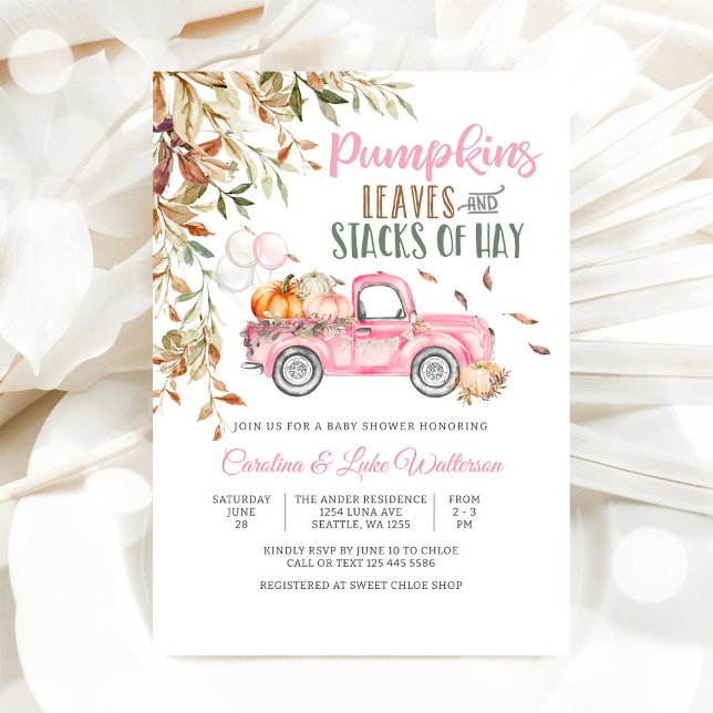Faire-part de Baby Shower d'automne (Créateur téléchargé)