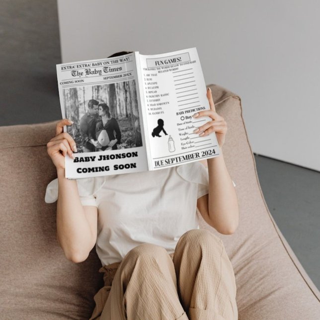 Faire-part de Baby shower de grossesse dans les jo (Créateur téléchargé)