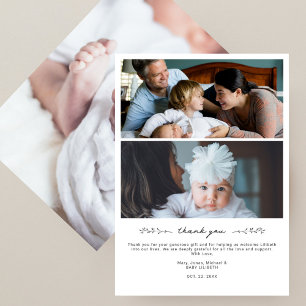 Faire-part de baby shower élégant et moderne avec
