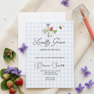 Faire-Part de Baby Shower "Fleurs de Printemps Loc