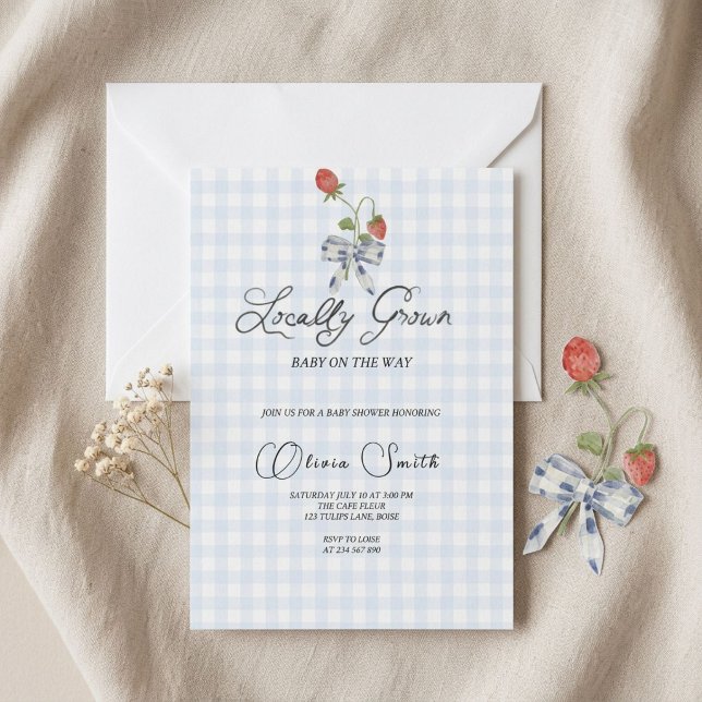 Faire-Part de Baby Shower "Fleurs de Printemps Loc (Créateur téléchargé)
