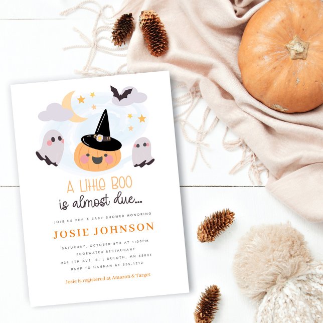 Faire-part de Baby Shower Halloween pour un Petit  (Créateur téléchargé)