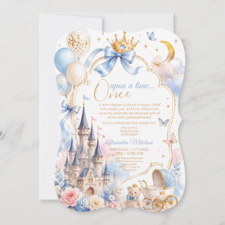 Faire-Part de Baby Shower Il était une fois,Bébé c