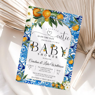 Faire-part de Baby Shower Little Cutie Citrus
