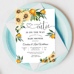 Faire-part de Baby Shower Little Cutie Citrus
