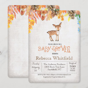 Faire-part de Baby Shower Little Deer