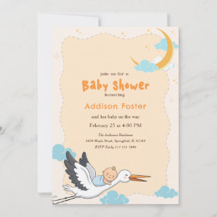 Faire-part de Baby Shower Livraison Spéciale Cigog