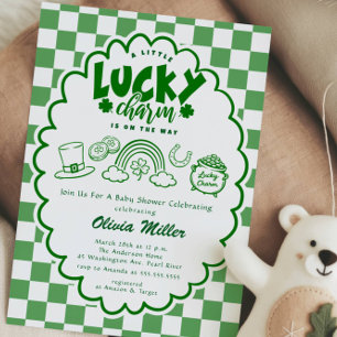 Faire-part de Baby Shower Lucky Charm