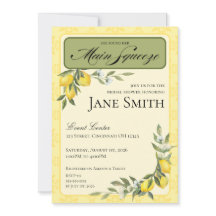 Faire-part de Baby Shower Mariage sur le thème du