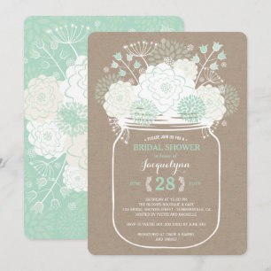 Faire-Part de Baby Shower Mariée Fleurs de Printem