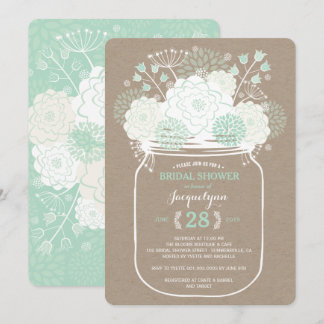 Faire-Part de Baby Shower Mariée Fleurs de Printem