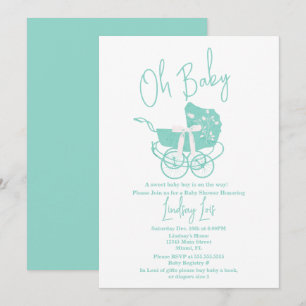 Faire-part de Baby Shower Moderne et Mixte