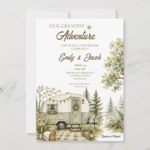 Faire-part de Baby Shower « Notre plus grande aven