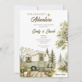 Faire-part de Baby Shower « Notre plus grande aven