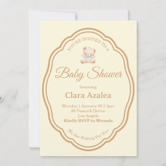 Faire-part de Baby Shower | Ours