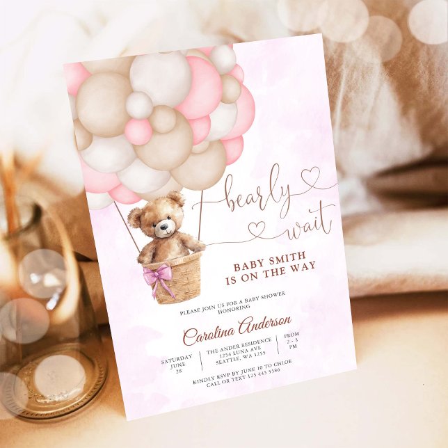 Faire-part de Baby Shower Ourson Mignon (Créateur téléchargé)