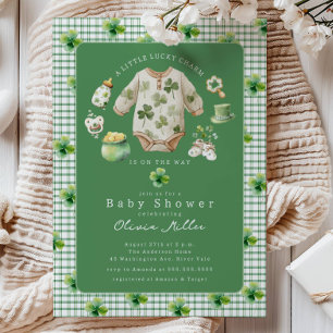 Faire-part de Baby Shower Petit Charme Chanceux