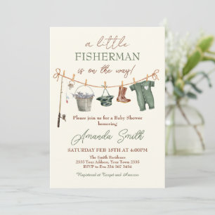 Faire-part de Baby Shower pour Garçon Enthousiaste