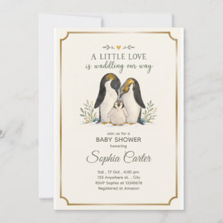 Faire-part de Baby Shower pour la famille de manch