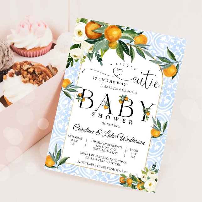 Faire-part de Baby Shower pour la petite Citron ad (Créateur téléchargé)